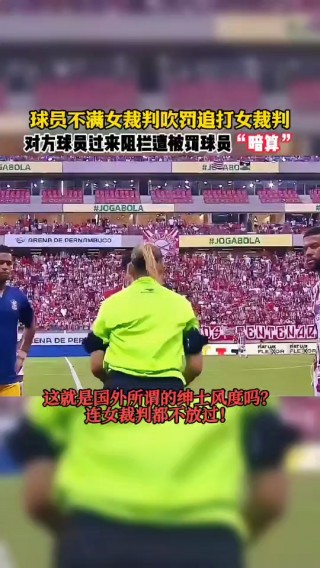 足球场裁判搞笑(足球场打裁判事件视频)