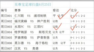 最全的足球比分(最全的足球比分网站)