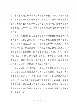 足球教练总结(足球教练总结及体会)